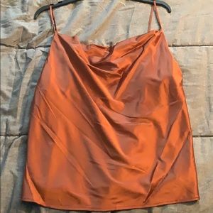 Orange/Bronze tank top